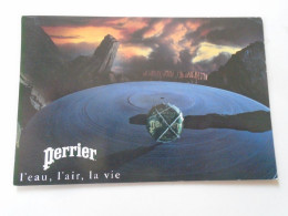 D203197  CPM  Publicité Perrier L'eau L'air La Vie - La Danse Cosmique De Ridley Scott Perrier 1990  -SAINT-OMER 1993 - Publicité