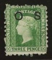 New South Wales      .   SG    .  O 5b  (2 Scans)    .   (*)      .     Mint Without Gum - Ungebraucht