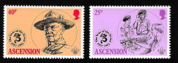 1982 Scouting  Michel AC 308 - 309 Stamp Number AC 303 - 304 Yvert Et Tellier AC 305 - 306 Xx MNH - Ascension (Ile De L')