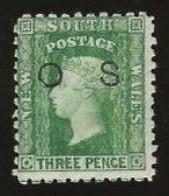 New South Wales      .   SG    .   O 5b  (2 Scans)   .   *      .     Mint-hinged - Mint Stamps