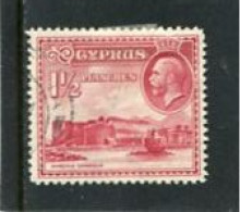CYPRUS - 1934   GEORGE V  1 1/2 Pi  FINE USED - Cyprus (...-1960)