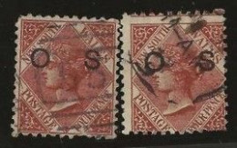New South Wales      .   SG    .   O 26  2x    .   O      .     Cancelled - Used Stamps