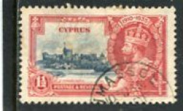 CYPRUS - 1935  JUBILEE  1 1/2 Pi  FINE USED - Cipro (...-1960)