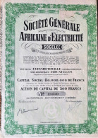 Société Générale Africaine D'Electricité (Sogelec) 1949 - Elisabethville - Afrique