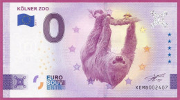 0-Euro XEMB 2023-5 KÖLNER ZOO - FAULTIER - Private Proofs / Unofficial