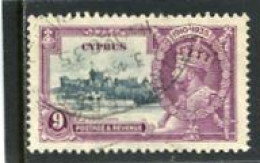 CYPRUS - 1935  JUBILEE  9 Pi  FINE USED - Chipre (...-1960)