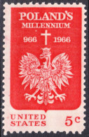!a! USA Sc# 1313 MNH SINGLE (a3) - Polish Millenium - Unused Stamps