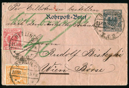 Berlin, 1893, RU 3 + 47, 49, Brief - Cartas & Documentos