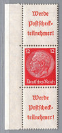 Dt. Reich Zusammendruck Michel-Nr. S196 Postfrisch - Zusammendrucke