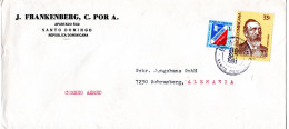 L78962 - Dominikanische Republik - 1981 - 33c H.v.Stephan EF A LpBf SANTO DOMINGO -> Westdeutschland - UPU (Unión Postal Universal)