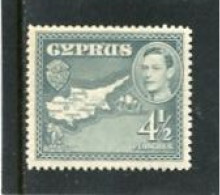 CYPRUS - 1938  GEORGE VI  4 1/2 Pi  MINT - Chipre (...-1960)