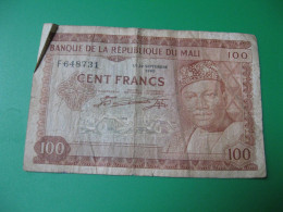 MALI Billet 100 Francs 22/09/ 1960 PRESIDENT - Malí