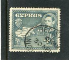 CYPRUS - 1938  GEORGE VI  4 1/2 Pi  FINE USED - Cyprus (...-1960)