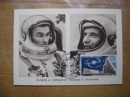 CERNAN STAFFORD Carte Maximum Cosmonaute ESPACE Salon De L'aéronautique Bourget - Collections