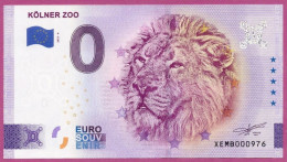 0-Euro XEMB 2023-6 KÖLNER ZOO - LÖWE - Private Proofs / Unofficial