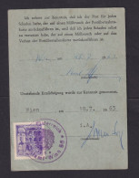 6 S. Auf Postübernahmekarte Aus Wien - Briefe U. Dokumente