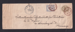 1897 - 2 S. Ganzsache Mit Zufrankatur Via Kobe Nach Deutschland - Cartas & Documentos
