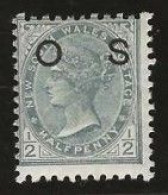 New South Wales      .   SG    .   O 58   .   *      .     Mint-hinged - Ungebraucht