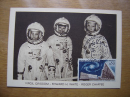 GRISSOM CHAFFEE Carte Maximum Cosmonaute ESPACE Salon De L'aéronautique Bourget - Collections