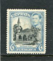 CYPRUS - 1938  GEORGE VI  6 Pi  MINT - Cipro (...-1960)
