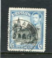 CYPRUS - 1938  GEORGE VI  6 Pi  FINE USED - Cipro (...-1960)