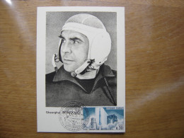 BEREGOVOI Carte Maximum Cosmonaute ESPACE Salon De L'aéronautique Bourget - Sammlungen