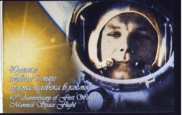 Russie 2001 N° 6565-6566 ** Youri Gagarine Emission 1er Jour Carnet Prestige Folder Booklet. - Nuevos