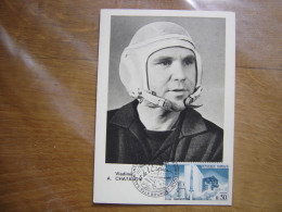 VLADIMIR CHATALOV Carte Maximum Cosmonaute ESPACE Salon De L'aéronautique Bourget - Colecciones