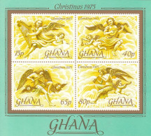 GHANA Block 63,unused,Christmas 1975 (**) - Ghana (1957-...)