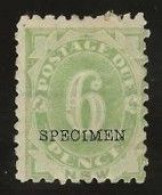 New South Wales      .   SG    .  D 6  Specimen    .   (*)      .     Mint Without Gum - Nuovi