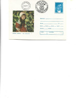 Romania - Postal St.cover Used 1986(87) -   Painting By N. Tonitza - The Forester's Girl - Postwaardestukken