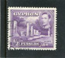 CYPRUS - 1951  GEORGE VI  1/2 Pi   FINE USED - Chipre (...-1960)