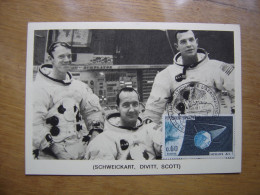 SCHWEICKART DIVITT Carte Maximum Cosmonaute ESPACE Salon De L'aéronautique Bourget - Verzamelingen