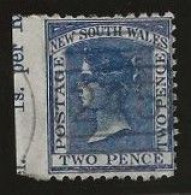 New South Wales      .   SG    .   Xxxx  (2 Scans)  .  Rare Variety    .   O      .     Cancelled - Used Stamps