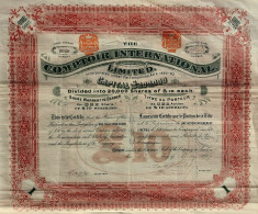 Comptoir Internationale Ltd - Titre Au Porteur De Une Action - London - 1897 !! - Other & Unclassified
