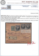 1919 - Lettera Assicurata Da Napoli Per Torino (Sassone N.104, N.81) Valore Catalogo 1.125 - Marcofilie