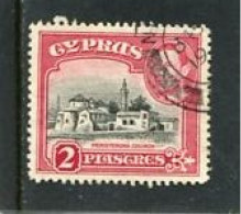 CYPRUS - 1938  GEORGE VI  2 Pi  RED  FINE USED - Cipro (...-1960)