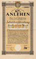 Deutschland - 10% Anlehen Bayer Stadt Aschaffenburg - Schuldverschreibung 1923 - Sonstige & Ohne Zuordnung