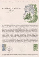 1978 FRANCE Document De La Poste Journée Du Timbre 1978 N° 2004 - Documenten Van De Post