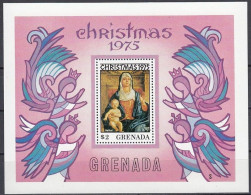 GRENADA Block 50,unused,hinged,Christmas 1975 (*) - Grenade (1974-...)