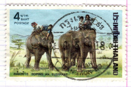 T+ Thailand 1974 Mi 729 Elefanten - Thaïlande