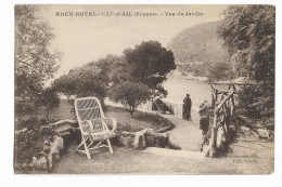 06 - Eden Hôtel - CAP-D'AIL (France) - Vue Du Jardin. Animée, CPA Ayant Circulé En 1928. - Cap-d'Ail