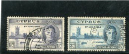 CYPRUS - 1946  VICTORY  SET   FINE USED - Chipre (...-1960)