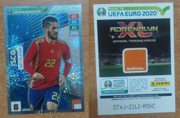 AC - 245 ISCO  SPAIN  UEFA EURO 2020  KEY PLAYER   PANINI FIFA 365 2019 ADRENALYN TRADING CARD - Trading Cards