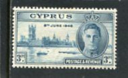 CYPRUS - 1946  VICTORY  3 Pi  MINT - Zypern (...-1960)