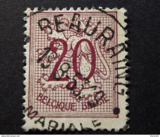 Belgie Belgique - 1951 - OPB/COB N° 851 - (  1 Value ) -  Cijfer Op Heraldieke Leeuw  Obl. Beauraing  1953 - Usati