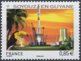 2010 - 4458 - Décollage De La Fusée Russe Soyouz En Guyane - Unused Stamps