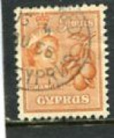 CYPRUS - 1955  5m  DEFINITIVE  FINE USED - Chipre (...-1960)
