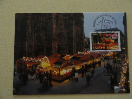 CARTE MAXIMUM CARD LE MARCHE DE NOEL DE STRASBOURG OSI STRASBOURG BAS RHIN FRANCE - Weihnachten