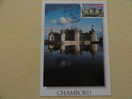 CARTE MAXIMUM CARD LE CHATEAU DE CHAMBORD LOIR ET CHER OPJ CHAMBORD FRANCE - Schlösser U. Burgen